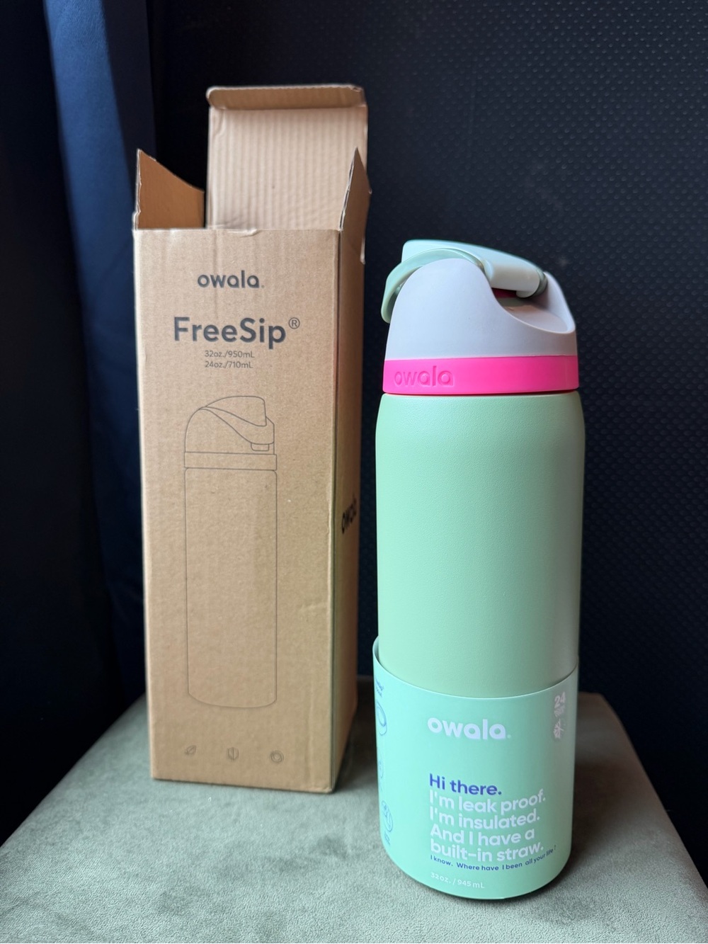 Owala FreeSip 32oz Avocado Green